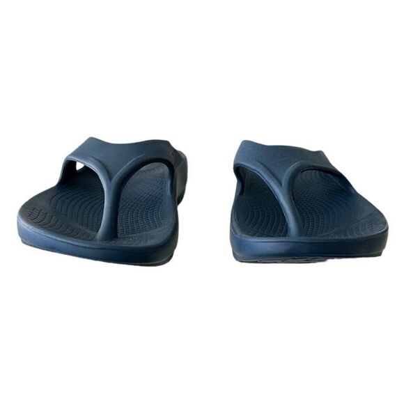 NWOB HUHV Navy Flip Flops Sandals Men’s Size 10 Arch Support Comfort New - Picture 5 of 9